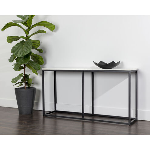 Ellery 60 X 16 inch Matte Black Console Table